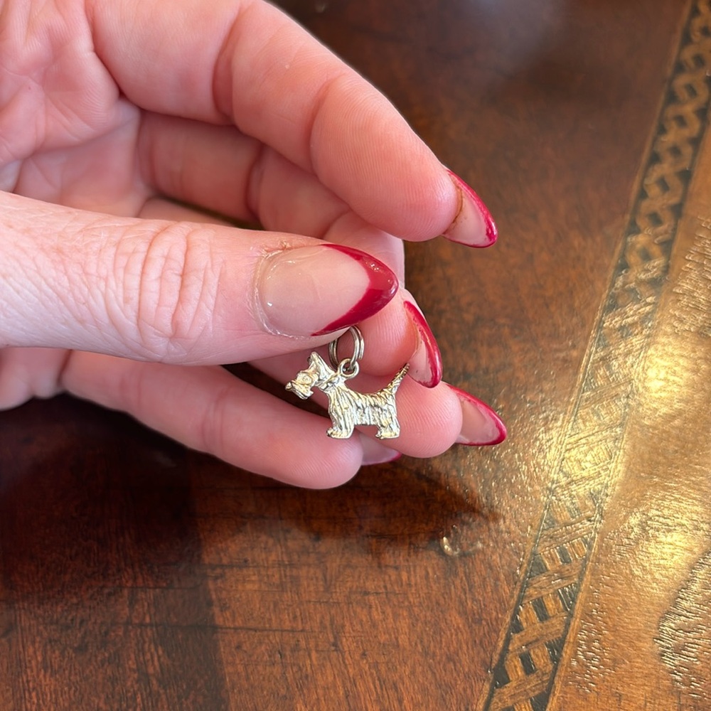 Sterling silver Scotty dog